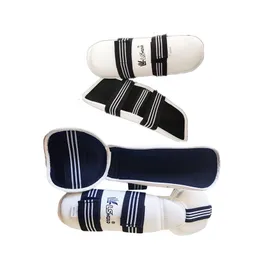 Elbow Knee Pads Sports Protectors of Taekwondo Karate Boxing Sanda Martial Arts One time Arm with Shin Guards PU EVA Material Protective 230713