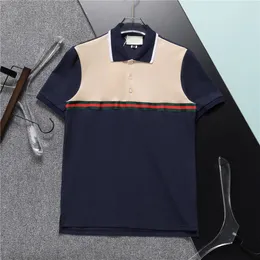 Mäns tees polos designer golf polos för man sommarpolos designer nya kvinnors lyxiga tees semester kort ärm mode casual monogram tryck rutnät