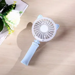 Electric Fans USB Handheld Fan Mini Night Light Handheld Desktop Fan Portable Rechargeable Student Children's Toys Electric Fan