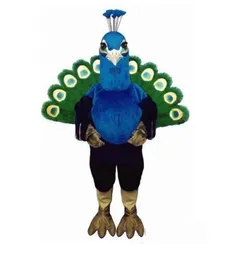 2023 Performance Blue Peacock Mascot Costume Halloween Birthday Party Advertising Parade Vuxen Använd utomhusdräkt