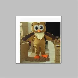 2019 Factory Outlet mascotte della festa in costume del gufo costumi della mascotte divertenti per il design personalizzato delle mascotte a arismascots deguisement ma218N