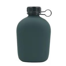 Камуфляжная бутылка с водой на открытом воздухе водяная чашка на открытом воздухе удобная алюминиевая косой кросс -спортивный кемпинг бутылка с водой HW20