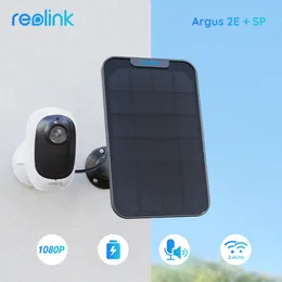IP -камеры Reolink Argus 2e Батарея Wi -Fi Camera Eco 1080p Full HD 6x Zoom Detection Detection 2 Way Audio Solar Security 230712