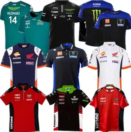 Camisetas Masculinas Aston Martin Jersey T-shirt AMF1 2023 24 Official Mens Fernando Alonso T-Shirt Formula 1 Racing Suit F1 Shirt MOTO Motorcyc Tees 0228H23