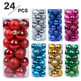 Party Decoration 24 PCS Christmas Ball Tree Ornaments for Home Decor Halloween Year Adornos de Navidad Accessories