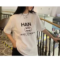 Kadın Tişörtleri Lüks Kadın Tişört Kadın Tshirt Yaz Pamuk Moda Mektubu Baskı Kısa Kollu Leydi Giysileri Üst Kıyafetler XS-5XL