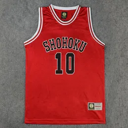 Herrtankstoppar Shohoku School Basketball Team 115 Sakuragi Hanamichi Jersey Shirt Sports Wear Uniform Cosplay 230713