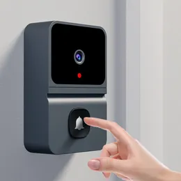 Campanelli Campanello senza fili WiFi Telecamera HD per esterni Campanello per porta di sicurezza Visione notturna Videocitofono Cambio vocale per telefono monitor domestico 230712