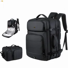 School Bags CFUN YA Luxury Black Backpack For Men Women 15.6" Laptop Bag USB Schoolbag Rucksack Computer Backbag Mochila Travel Daypack 230712