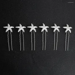 Headpieces Wholesale Custom Wedding Starfish Hairpins And Clips Gift Bridal Hair Accessories Headpiece Jewelry For Women
