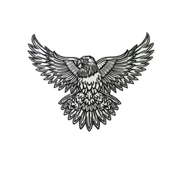 Perfect Eagle broderie Patch tatouage encre Art Design veste patchs motard 28 cm 21 cm fer Patch 3048