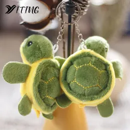 Portachiavi Cordini 8 cm Cute Cartoon Mini Turtle Doll Ciondolo portachiavi Ragazza Donna Borsa Bambola Peluche Portachiavi Gioielli Piccolo regalo 230712