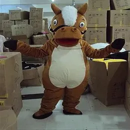 2019 High quality Horse Mascot Costumes Movie props show cartoon Apparel251W