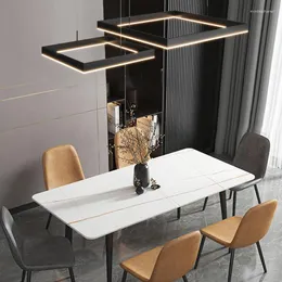 Kolye lambalar Klasik Modern Avizeler Oturma Odası Metal Tasarım Klasik Yemek Siyah DeKoration Home Estetik Dekor