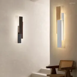 Lámparas de pared, lámpara LED nórdica, iluminación interior, decoración del hogar para dormitorio, sala de estar, estudio, escaleras, pasillo, candelabros creativos para cabecera