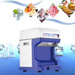 Linboss Ice Crusher Multifunktion Electric Cube Ice Shaver Crusher Machine Automatisk Snow Cone Machine Ice Planer 220V White Blue