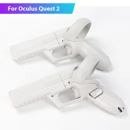 VR AR ACCSORISE VR Shooter Games Pistol for Oculus Quest 2 1 Controllers Gun Gun Enhanced FPS Experience Table Tennis Paddle Grip for Quest2 230712