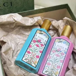 Design de luxo perfume feminino perfume flora lindo jasmim 100ml versão mais alta estilo clássico longa duração tempo envio rápido