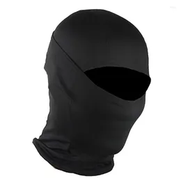 Cycling Caps Military Solid Black Face Mask Bandana Balaclava Hood Headwear For Men Women Tactical Training Ski Windresistant Hunting