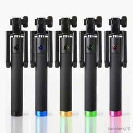 Selfie Monopods Mini Extendable Handheld Wired Selfie Stick Portable Monopod For Phone Iphone 6s Plus Samsung Huawei Android Smartphone R230713