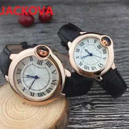 movimento al quarzo di design di lusso orologi da uomo da donna automatici di alta qualità in vera pelle automatici Iced Out coppie romane da polso279r