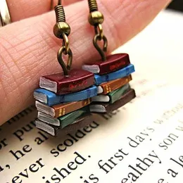 Stud Timlee E043 Retro Originality Book Drop Earrings Personality Jewelry Wholesale 230714