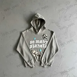 Herrtröjor tröjor trasiga planet så många hoodie bpm hjärtan volym mäns hooded tröja original kvalitet london design par tröja toppar t230714