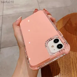 Candy Color Color Froofchproof Pumper Case for iPhone 11 12 13 Pro Max XR XS Max X 7 8 Plus 13 14pro 3 in 1 Soft Silicone PC Cover L230619