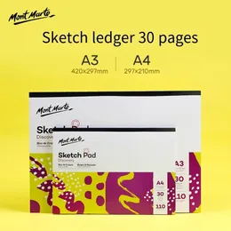 Notepads A4 A3 Drawing Notebooks Adhesive Sketchbook with Thickened 110G Paper Student Sketch Book Writing Pads 230713