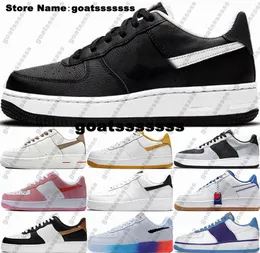 Designer Sneakers Women Air Force1 Trainers Shoes Size 5 11 AF1s Running Forces One Low Mens Casual Shoe Us 5 Air White Scarpe Sport Us5 Blue Orange Zapatos