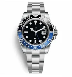 5A Mężczyźni zegarek na rękę Niebieską czarną ramkę ceramiczną stal nierdzewna 40 mm Watchc 116710 Automatyczny ruch mechaniczny GMT Limited Jubilee Watches Master