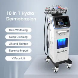 Multifuncional 10 em 1 RF Oxygen Cleaning Water Skin Grinding Oxygen Microcrystal Deep Cleaning Skinning Reduction Wrinkles Machine