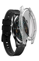 Корпус защиты экрана для Huawei Watch GT 2 GT2 46 мм Allaround Slim Soft TPU Covert Cover Copact Bumper Shell7662568