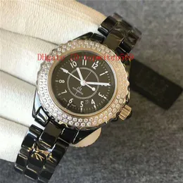 GT Factory V2 Diamond Ceramic Lady Watch Womens Watch Swiss 8215 Automatic Mechanical 28800 vph Date Sapphire Crystal Water Resist257F