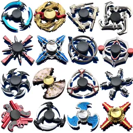 Multi styl Fidget Spinner Finger Toy cynk metalowe rąk rąk Spinner opuszki groro wirujący top stres mold Dekompresyjne zabawki