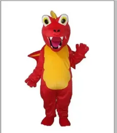 2023 Red Thorn Dragon Mascot Costume Adulto Halloween Festa di compleanno abbigliamento da cartone animato