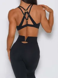 요가 복장 Svokor Double Cross Strap Suit Back Shock Proof Sports Bra Women 's Workout Set 230713과 함께 Asit Fitness Leggings