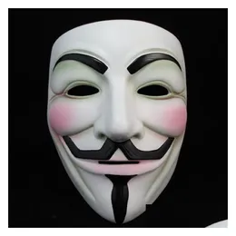 Parti Maskeleri Cadılar Bayramı Terror v Maske Karnavalı Masquerade Dekorasyon ADT UNISEX FESTİVAL COSPlay Plastik ve Asılı Süs DH0114 D DHICY