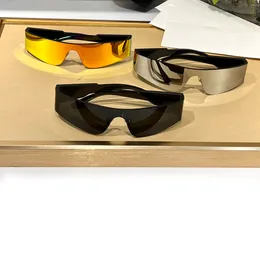 0041 Kalkan sarısı Gümüş Ayna Güneş Gözlüğü Erkekler İçin Kadın Kalkan Gözlükleri Yaz Sunnies Gafas de Sol Sonnenbrille UV400 Göz Aşımı Kutu
