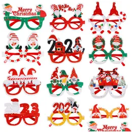 Рождественские украшения 2023 года P o ops Happy Party Felt Clothcles Prame для Adts Дети Drop Delive Home Garden Festive S Dh6xu