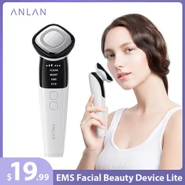 Dispositivos de cuidados faciais ANLAN EMS Beauty Device Lite Massageador de olhos Microcorrente Levantador de rugas LED P no Instrumento 230714