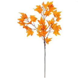 Fiori decorativi Decorazioni finte Gambo autunnale Ringraziamento Famiglia Adornare Steli artificiali Panno di seta Autunno