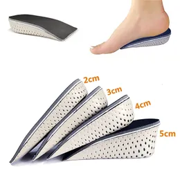 Shoe Parts Accessories Height Increase Half Shoe Insoles Heel Insert Sports Shoes Pad Cushion Arch Support Unisex 2-5 CM Invisible Heighten Sole Insole 230713