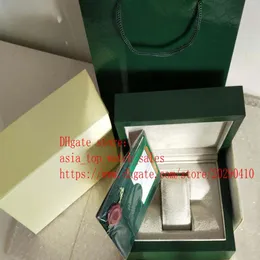 Fabriksleverantör Vacker Green Watch Original Box Papers Card Purse Present Boxes Handväska 185mm 134mm 84mm 116610 116660 116710 WAT232L