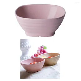 Dinnerware Sets 3pcs Environmental Bowls Japanese Style Fiber Biodegradable Soup Bowl Salad Kid-friendly Mealtime