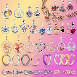 925 Silver Fit Pandora Charm Original Spring 2023 Charm Star Mini Hanger Charms Set Pendant DIY Fine Pärlor smycken