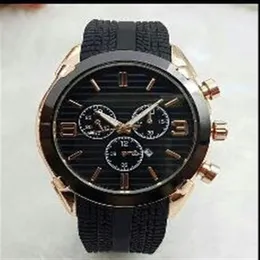 china production 44mm watch quality designer watch top brand luxury rubber watch mens automatic date black day big explosio2864