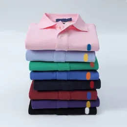 designerska koszulka polo haftowana polo męskie małe konia i marki niedźwiedzie polo mężczyzn Casual Cotton rękaw