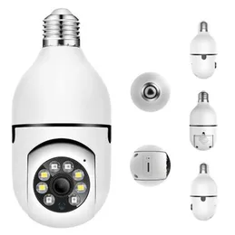 A6 glödlampan kamera trådlöst 1080p 360 graders panoramisk smart hd wifi cam nattversion hem säkerhet IP -övervakning CCTV LED -glödlampan kamera mini E27 Head DHL
