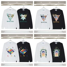 Tasarımcı Sweatshirt Erkekler Sonbahar Merkezi Ters Ters Casa Rozeti Nakış Tasarımı% 100 Pamuk Kazak Gevşek Gömlek Büyük Boy Artı Boyut M-3XL